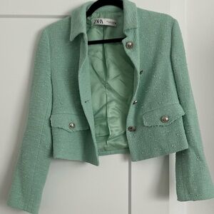 NWOT Zara Mint Green Blazer